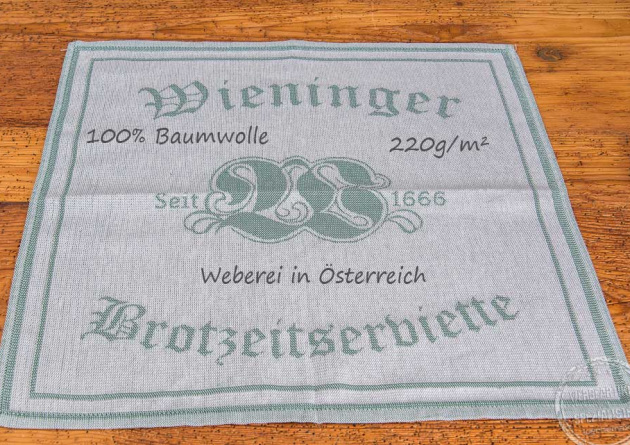 Geschirrtuch mit Logo