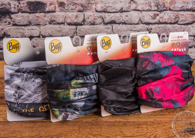 BUff original Thermonet auf Headerkarte bedrucken als Merchandise.