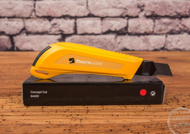 Cuttermesser gelb mit Logo bedrucken