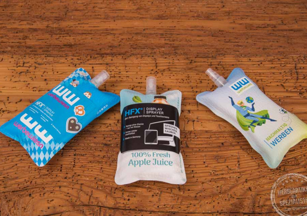 hfx displaysprayer mit logo als werbeartikel