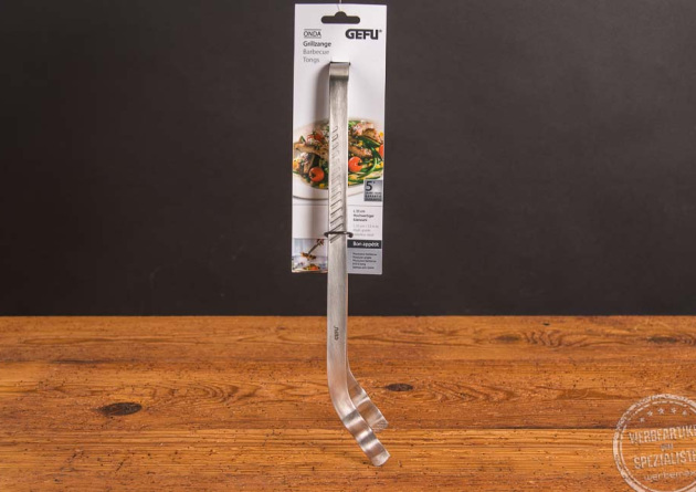 Markenwerbeartikel GEFU Grillzange mit Logogravur