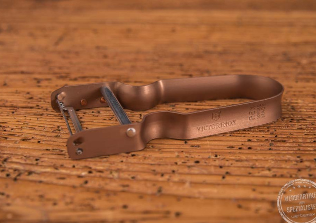 Victorinox Sparschäler Rex mit gerader Klinge als Werbeartikel mit Logo bedrucken