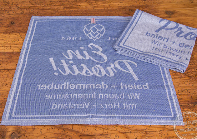 geschirrtuch vintage mit einwebung