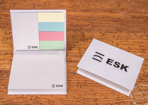 Haftnotiz-Set mit recyceltem Papier mit Logo