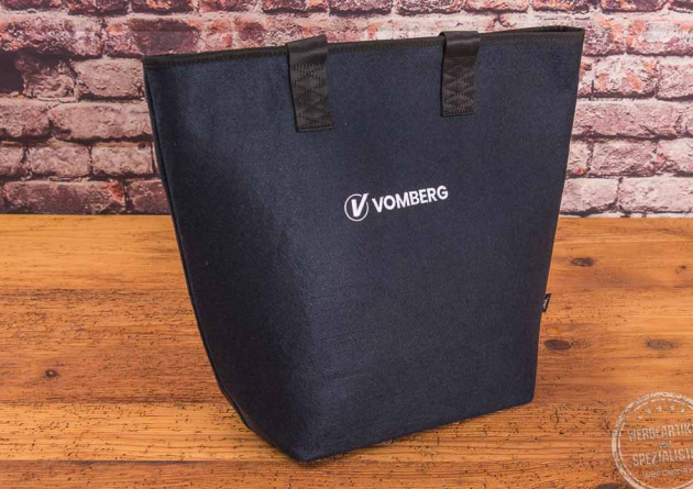 halfar filzshopper neue farbe blau mit logo als werbegeschenk 