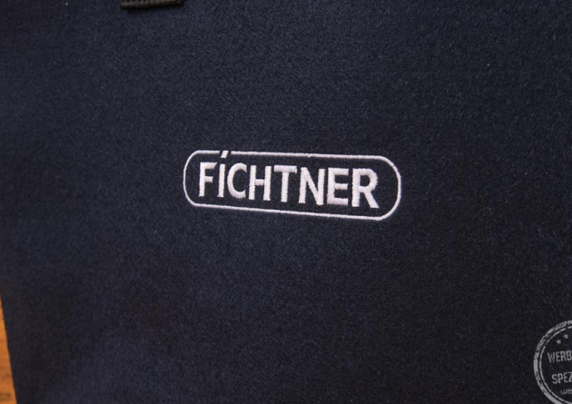 filzshopper von halfar mit logo besticken als werbeartikel 