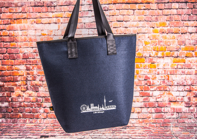 Filzshopping Bag mit Logodruck