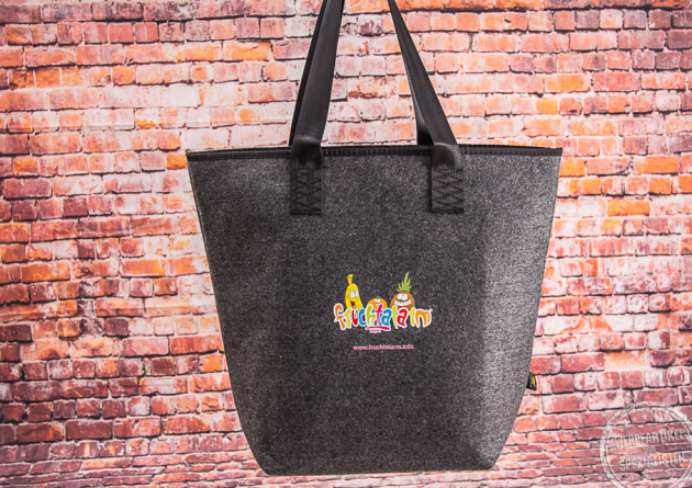 Werbetasche aus Filz besticken