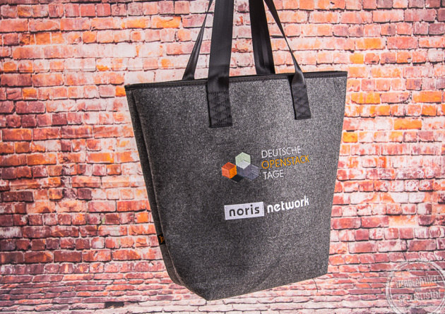 Werbedruck auf Filztasche