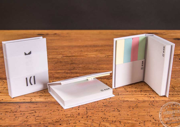 Hardcover Booklet mit recyceltem Papier als Werbemittel