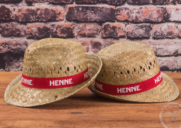 henne strohhut werbemittel