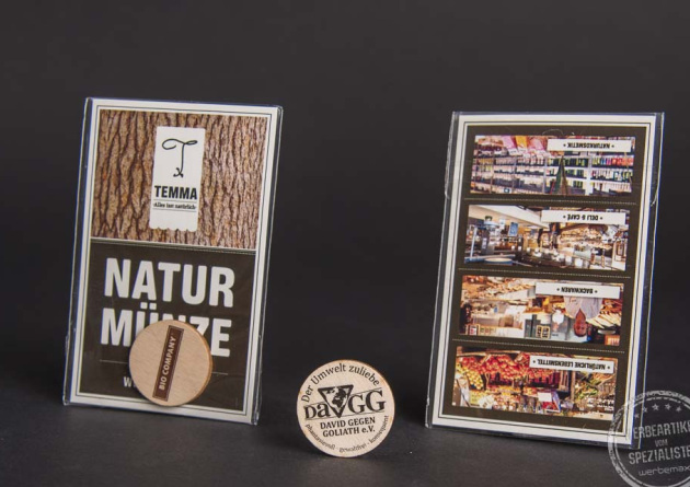 greencoin Holz Einkaufschip