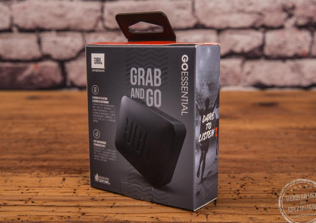 Verpackung JBL go essential Bluetooth Lautsprecher