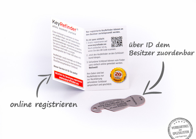 keyrefinder mit logo werbemax