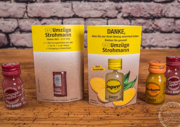 Kloster Kitchen Ingwer Shots als Werbeartikel 