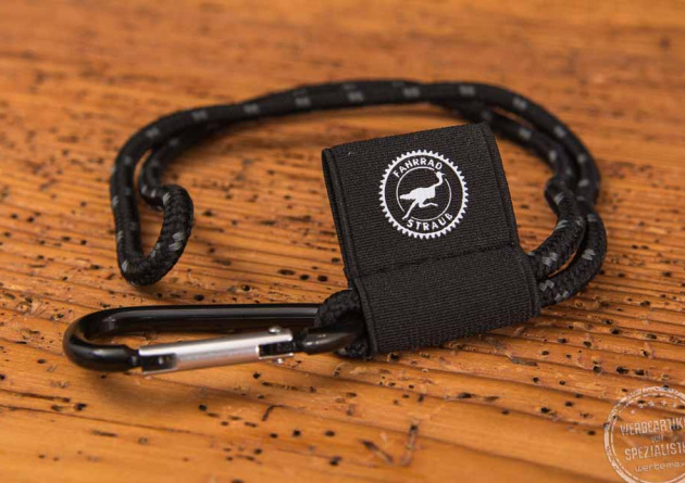 Kordel Lanyards in schwarz mit Logo 