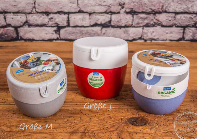 Verschieden große Bento Box von Koziol in verschiedenen Farben als Mitarbeiter Geschenk