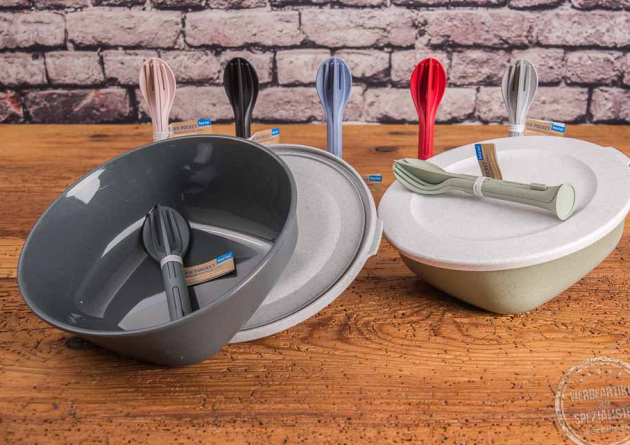 Koziol Frischhaltebox mit Besteck Mehrweg to go