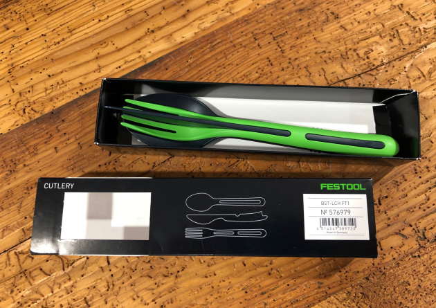 Koziol klikk Besteck Verpackungsmöglichkeit im Karton