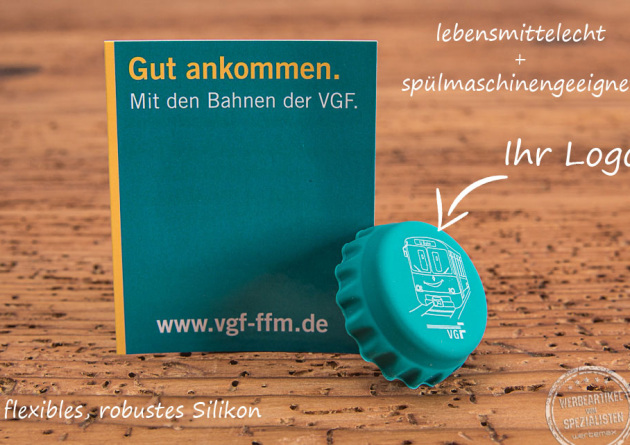KorKi Kronkorken bedruckt mit Logo in individueller Verpackung