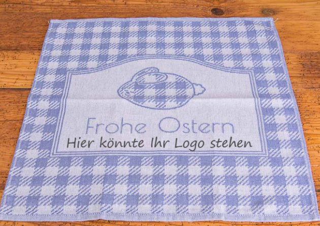Ihr logo auf Geschirrtuch