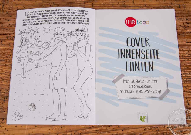 Malbuch als Werbeartikel mit Logo