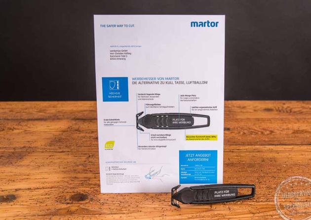martor Einweg Sicherheitmesser mit Logo