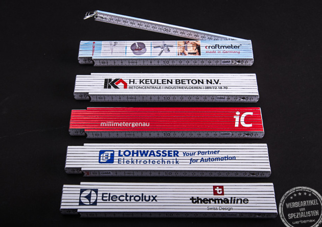 Werbegeschenk Meterstab mit Magnet