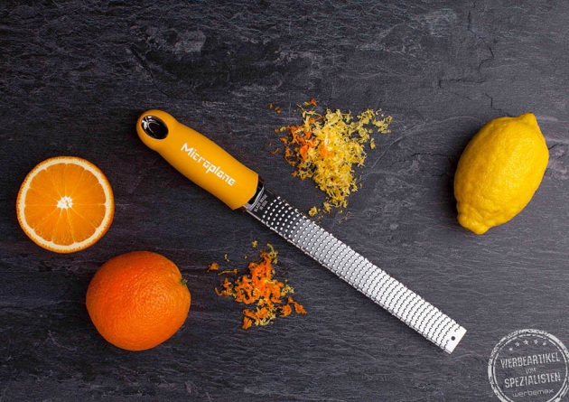microplane zester reibe bedruckt