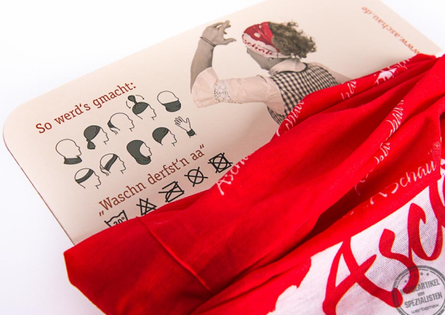 Faltantleitung Werbeartikel Multifunktionstuch