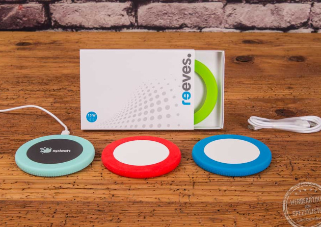 myMatola Wireless Charger weiß mit austauschbarem Silikonring