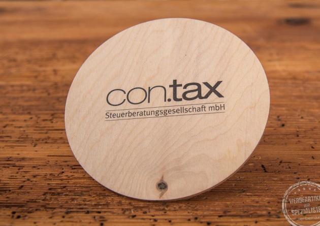 nachhaltige Give-away aus Holz für Messen und Events.