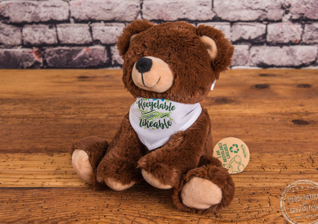 Pl&uuml;sch B&auml;r aus Recyclingmaterial