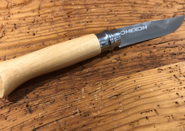 Opinel Taschenmesser mit Logo auf Klinge