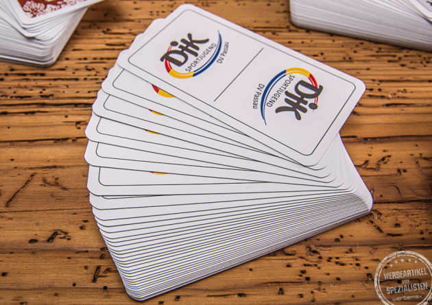 Werbe Streuartikel Schafkopfkarten bedruckt