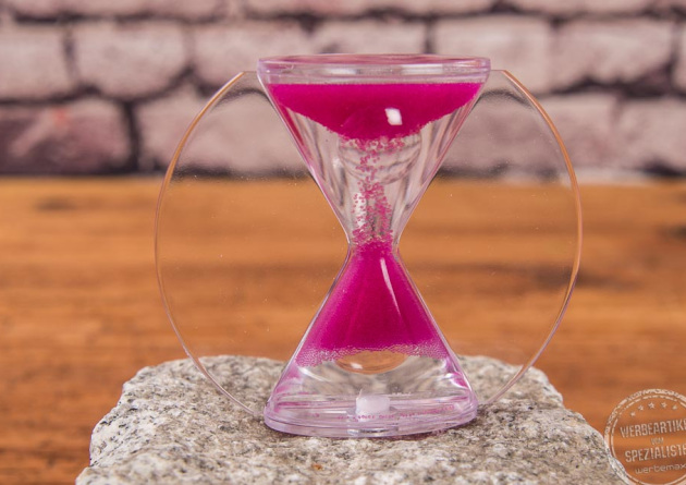 Sanduhr von unten nach oben