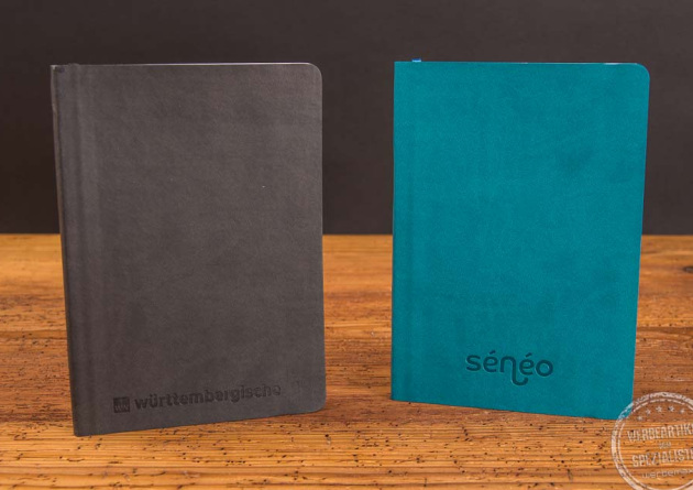 Personalisierte Werbeartikel Softcover Notizbuch mit Pr&auml;gung