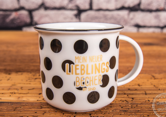 Werbegeschenk Porzellan Becher