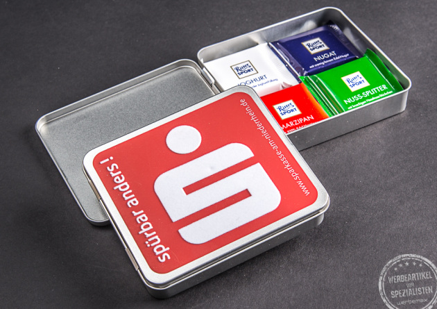 Ritter Sport Werbegeschenk von der Sparkasse