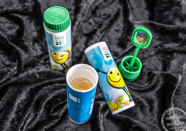 Werbegeschnenk Seifenblasen mit Logo