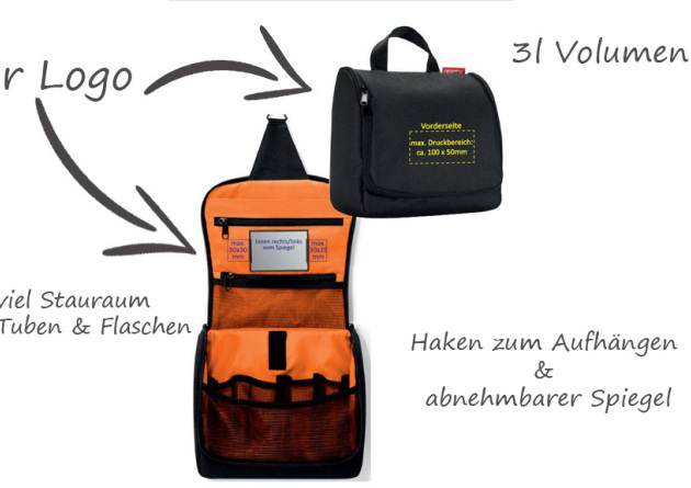Logoanbringung toiletbag