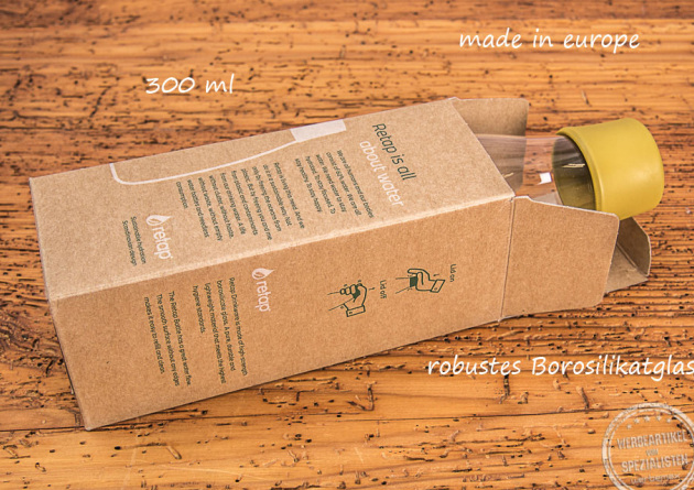 Trinkflasche retap im Karton