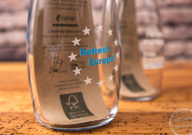 Beispiel Retap Flasche mit Logo Gravur als Werbeartikel 