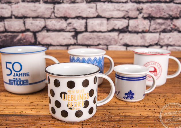 Retro-Tasse Porzellan 