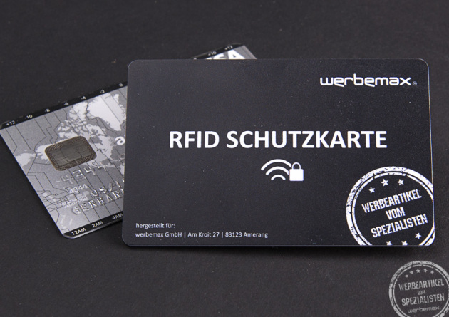 RFID Schutzkarte Beispiel werbemax