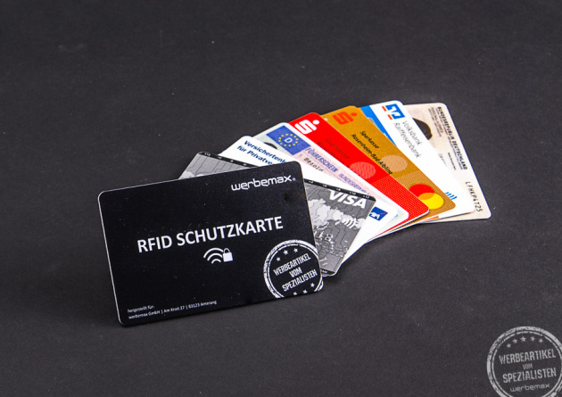 RFID NFC Schutz als Werbeartikel bedrucken