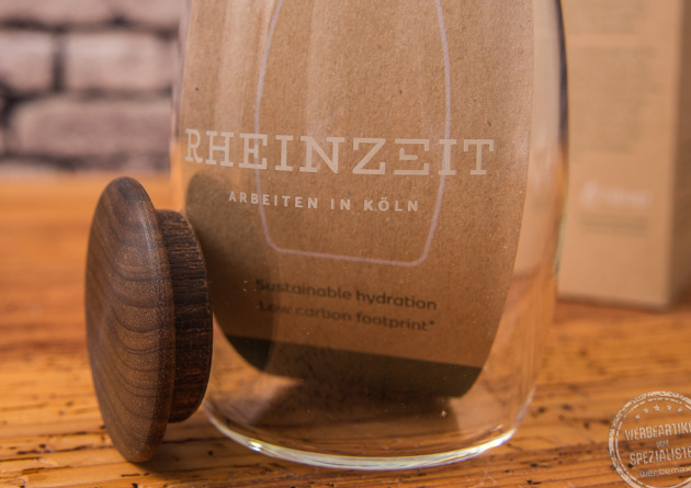 retap wasserkaraffe mit Logo bedruckt als Werbeartikel