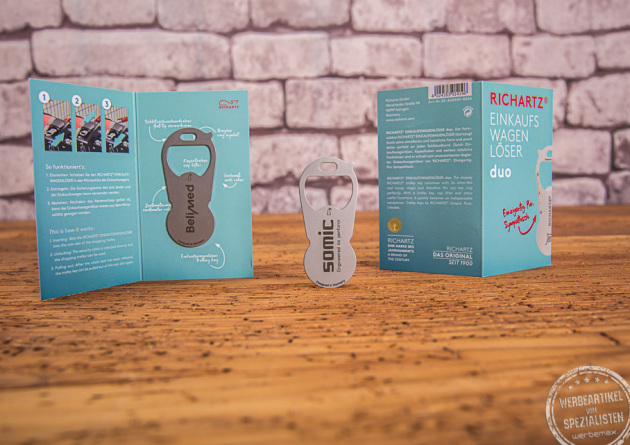 richartz duo einkaufswagenlöser 2 in 1