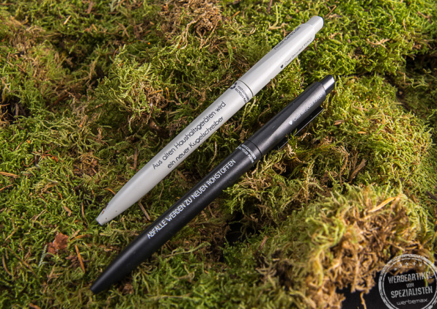 Kugelschreiber aus recycelten Plastik