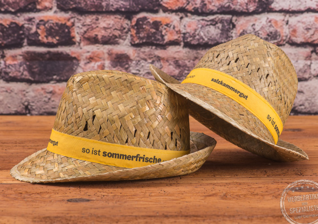 salzkammergut strohhut werbeartikel